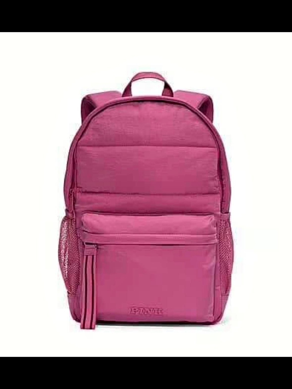 PINK Victoria's Secret Hot Pink Quilted Backpack